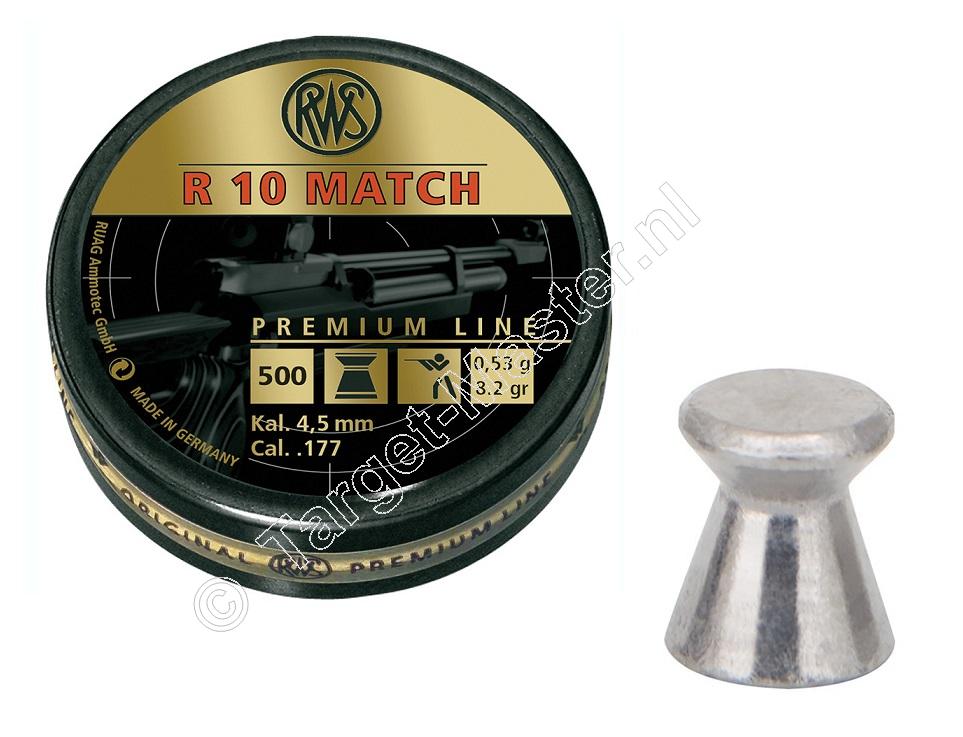 RWS R10 Match Geweer 4.50mm Luchtdruk Kogeltjes blikje 500